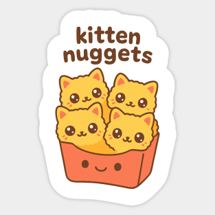 Kitten nuggets Sticker